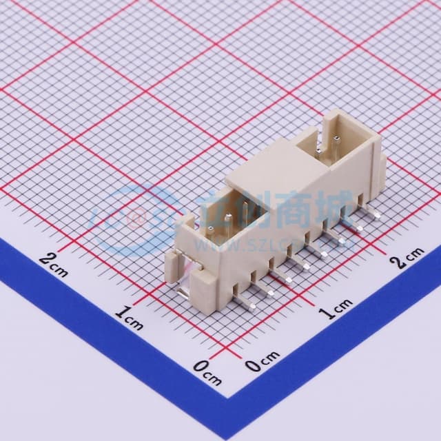 1x8P 间距:2.5mm 立贴实物图