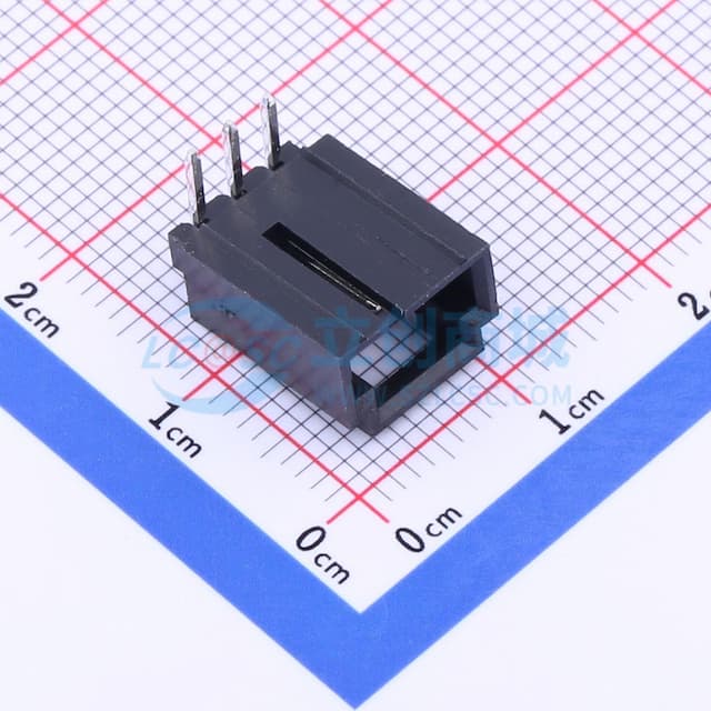 1x3P 间距:2.54mm 弯插 【插件】实物图
