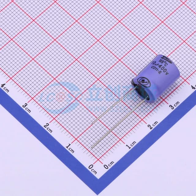 10uF ±20% 400V 【引线】实物图