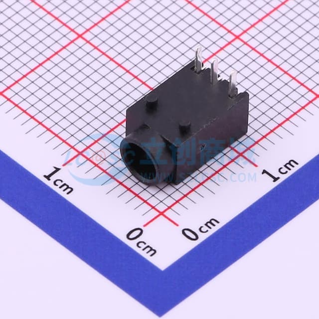DC电源插座 内径:1mm 外径:3.8mm 【插件】实物图