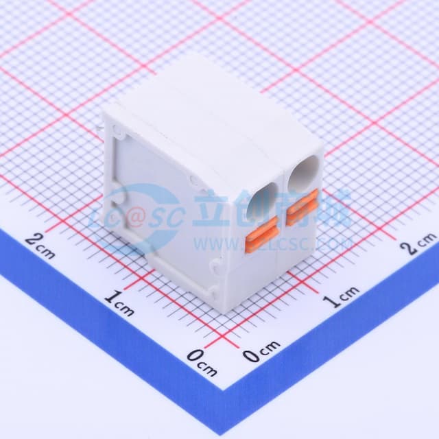 1x2P 5mm 每排P数:2 排数:1 【插件】实物图