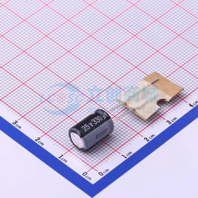 330uF ±20% 25V实物图