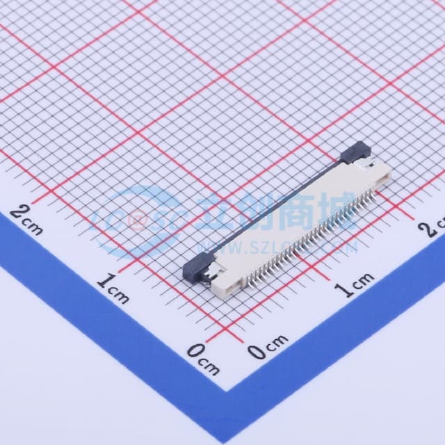 间距:0.5mm P数:30P 抽屉式 上接实物图