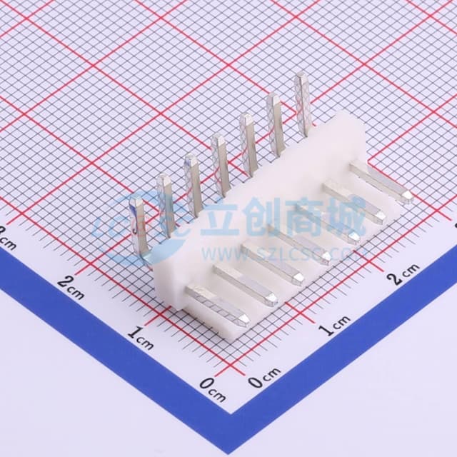 1x7P 间距:3.96mm 弯插 系列:VH 【插件】实物图