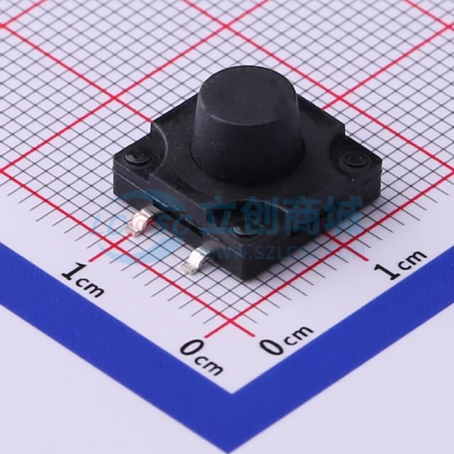 12*12*8mm 立贴 轻触开关实物图