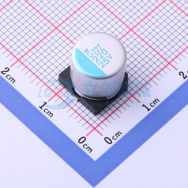 220uF ±20% 25V实物图