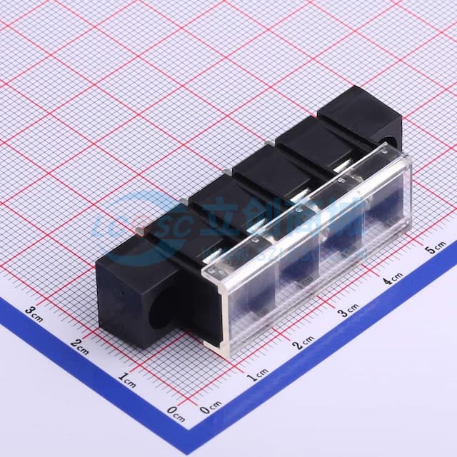 9.5mm 1x4P 每排P数:4 排数:1 直针 中脚 【栅栏】实物图