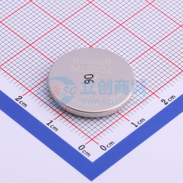 maxell 锂离子电池 3V 65mAh 1个实物图