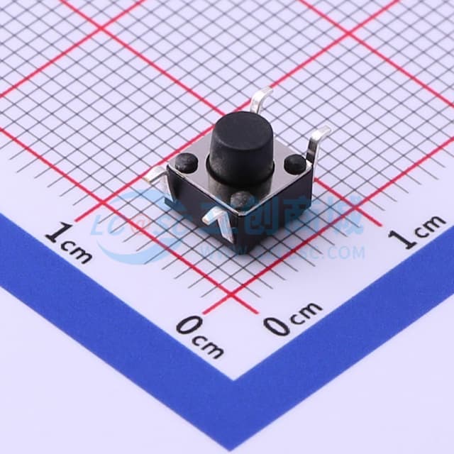 6*6*6mm 立贴 轻触开关实物图