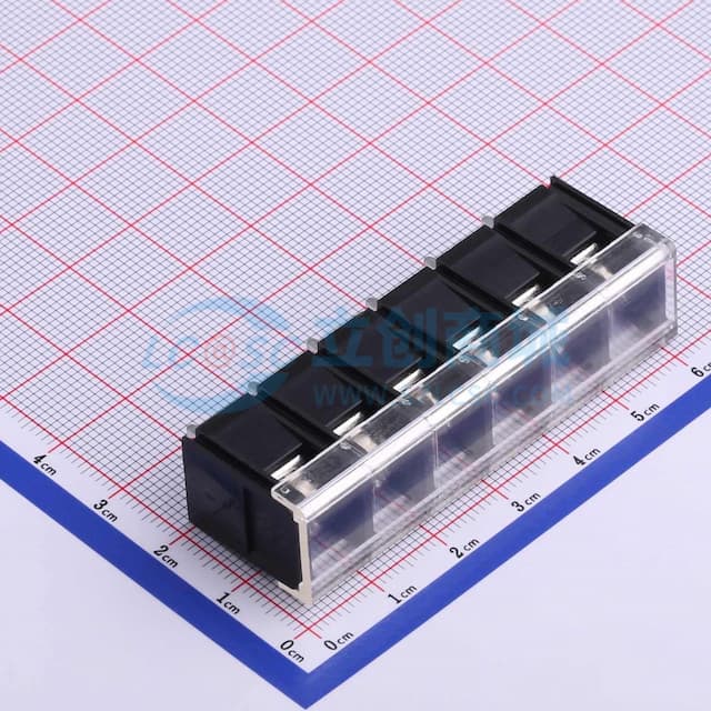 9.5mm 1x6P 每排P数:6 排数:1 直针 中脚 【栅栏】实物图
