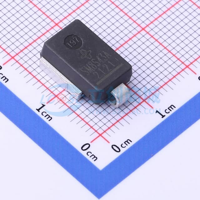 单向TVS 43V截止 峰值浪涌电流：95.1A@10/1000us实物图