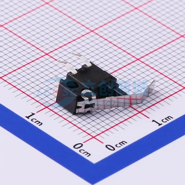检测开关插件正按高9.90mm带金属柄复位开关 【行程】实物图