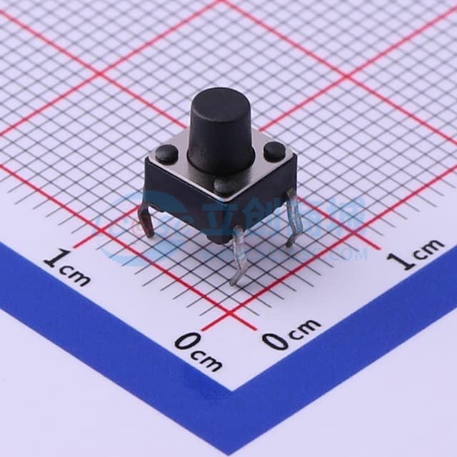 6*6*7mm 直插 轻触开关 【轻触】实物图