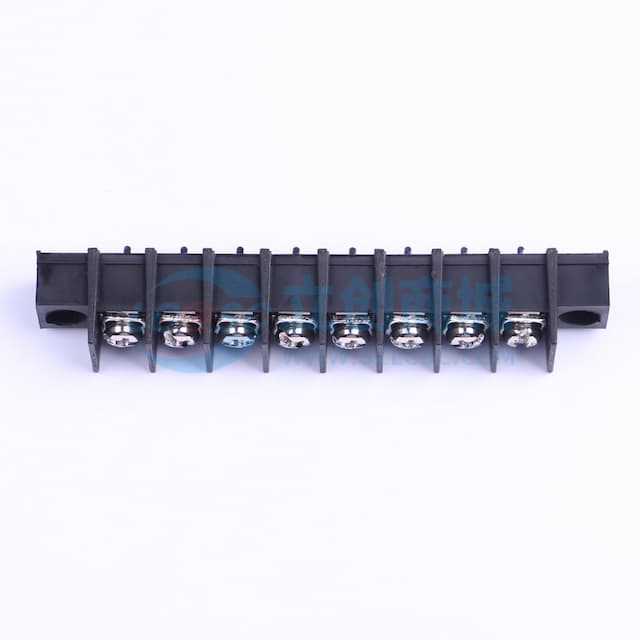9.5mm 1x8P 每排P数:8 排数:1 直针 边脚 【插件】实物图