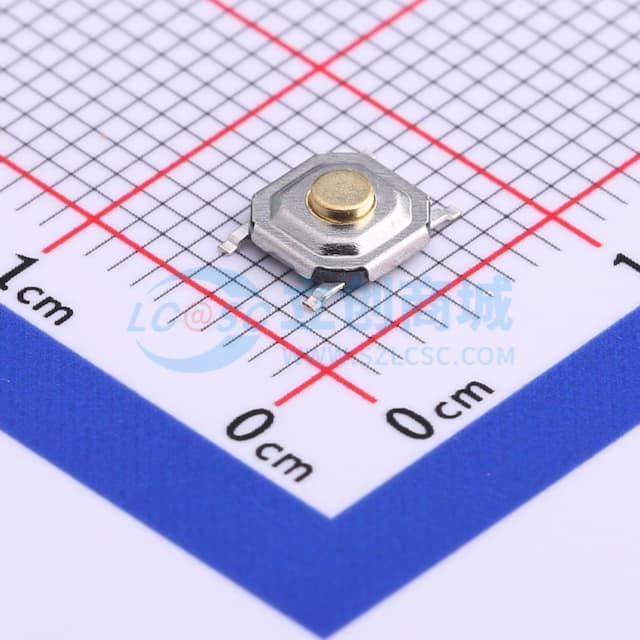 5.2*5.2*1.7mm 立贴 轻触开关实物图
