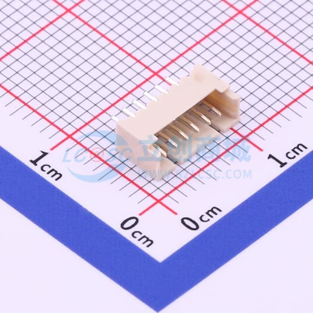 1x6P 间距:1.25mm 直插 【插件】实物图