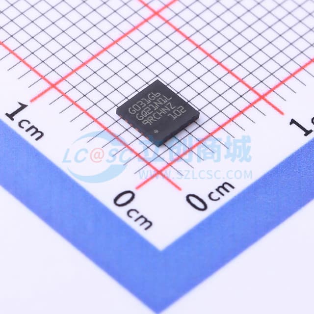 主流Arm Cortex-M0+ MCU，具有32 KB Flash存储器、8 KB RAM、64 MHz CPU、2x USART、定时器、ADC和通信接口，1.7-3.6V实物图