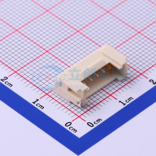 1x6P 间距:2mm 卧贴实物图