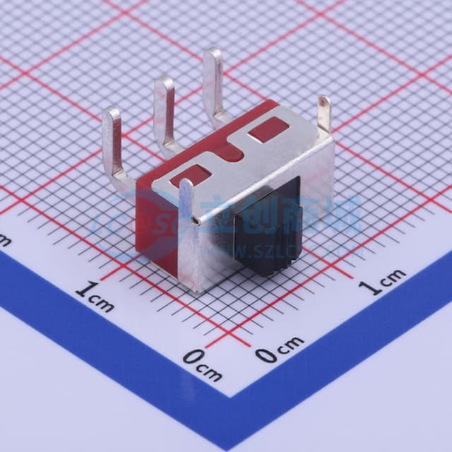 柄长3mm 弯插双档 滑动开关 【拨动】实物图