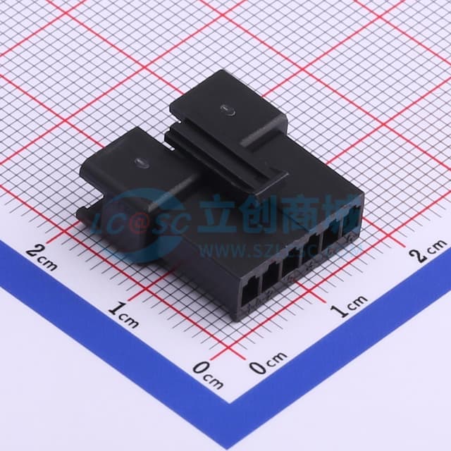黑色 2.5mm 1x6P实物图
