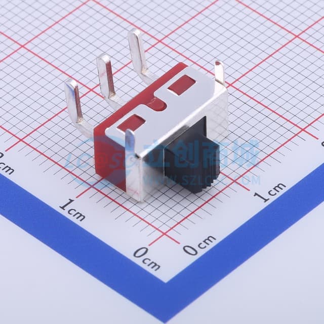 柄长4mm 弯插双档 滑动开关 【拨动】实物图
