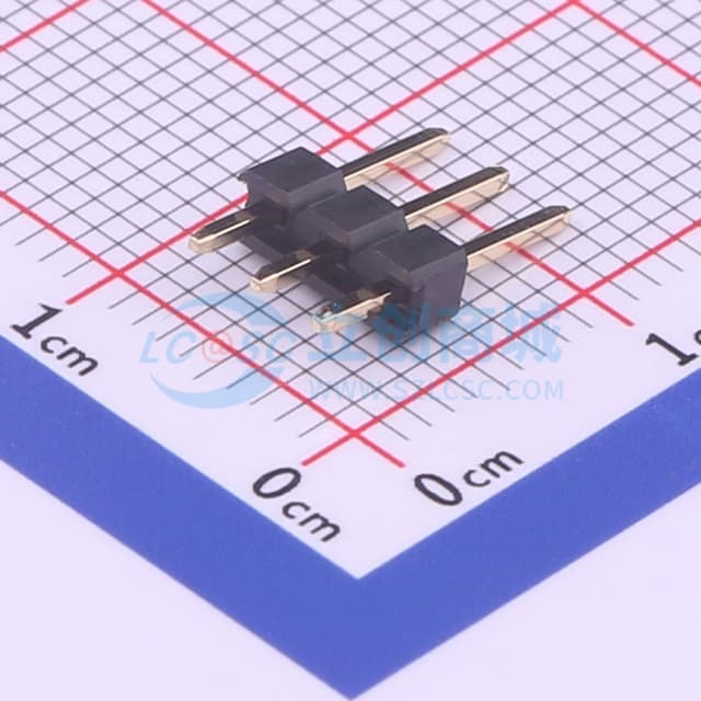 1x3P 间距:2.54mm 方针 直插 【排针】实物图
