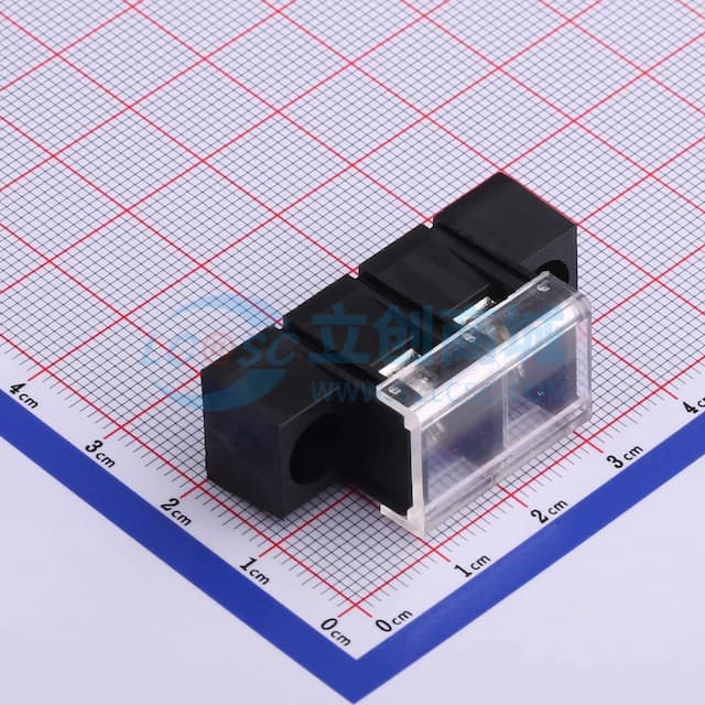 9.5mm 1x2P 直插 边脚 排数:1 每排P数:2 【栅栏】实物图