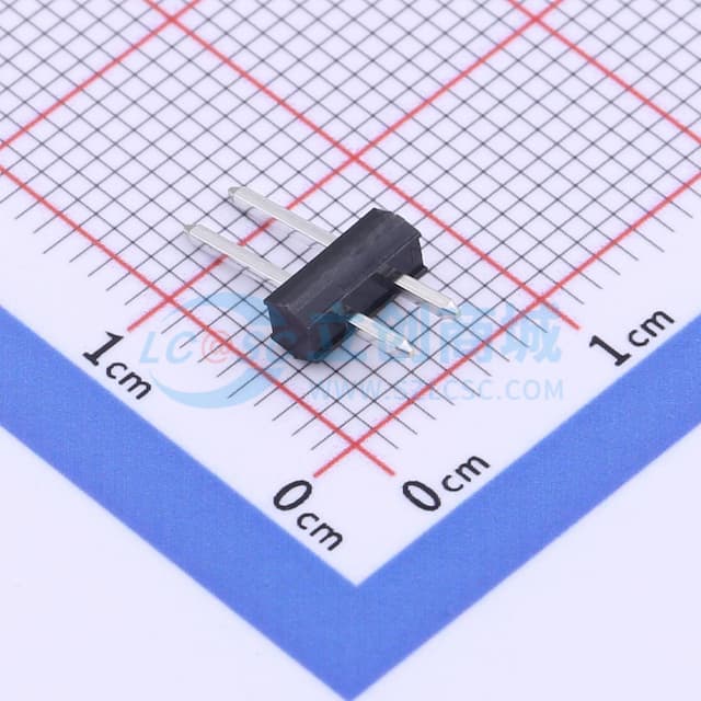 1x2P 间距:2.54mm 方针 直插实物图