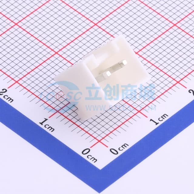 1x2P 间距:3.96mm 直插 系列:VH 【插件】实物图