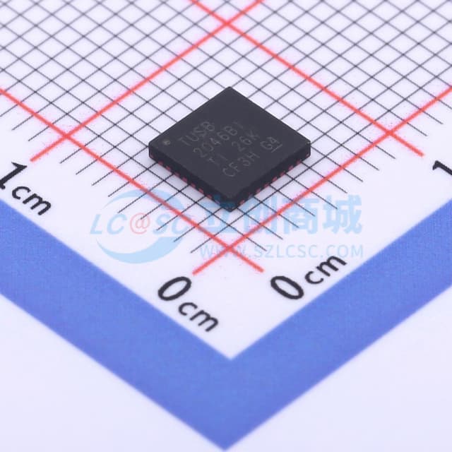 TUSB2046x 4端口通用串行总线集线器，带可选串行EEPROM接口实物图
