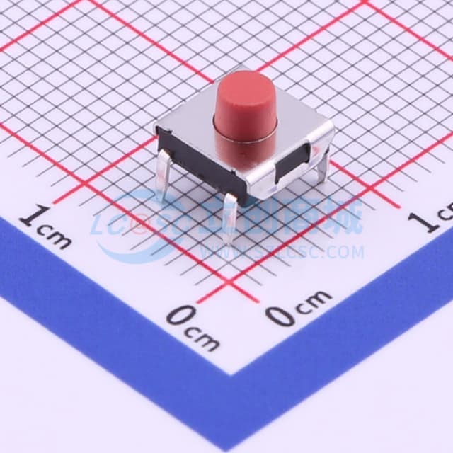 6.2*6.2*4.3mm 直插 轻触开关 【轻触】实物图