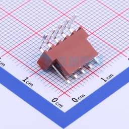 朱砂红 1x5P 间距:2.54mm 弯插【插件】缩略图