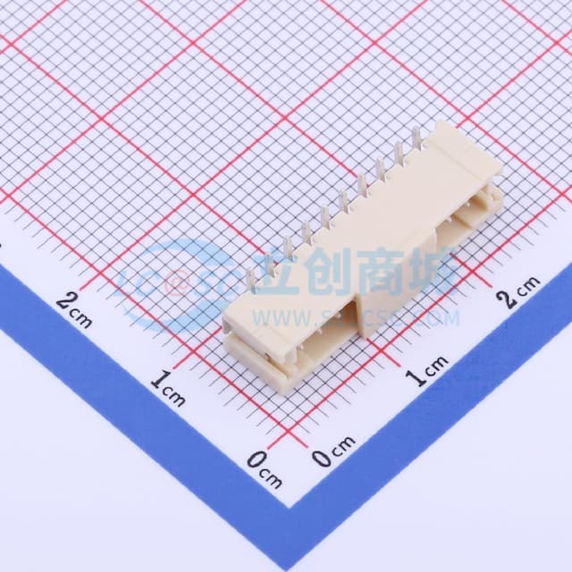 1x10P 间距:2mm 立贴实物图