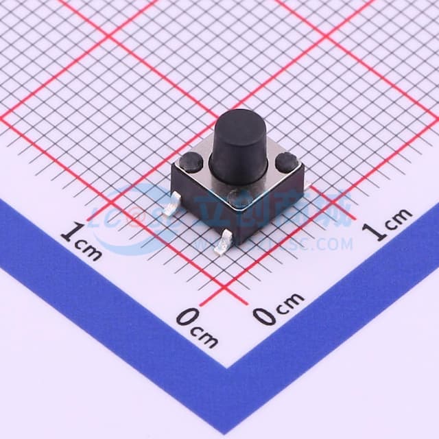6*6*7mm 立贴 轻触开关实物图