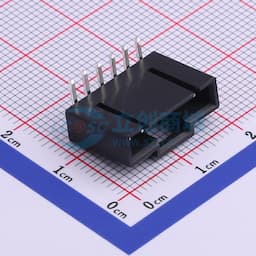 黑色 1x6P 间距:2.54mm 弯插【插件】缩略图