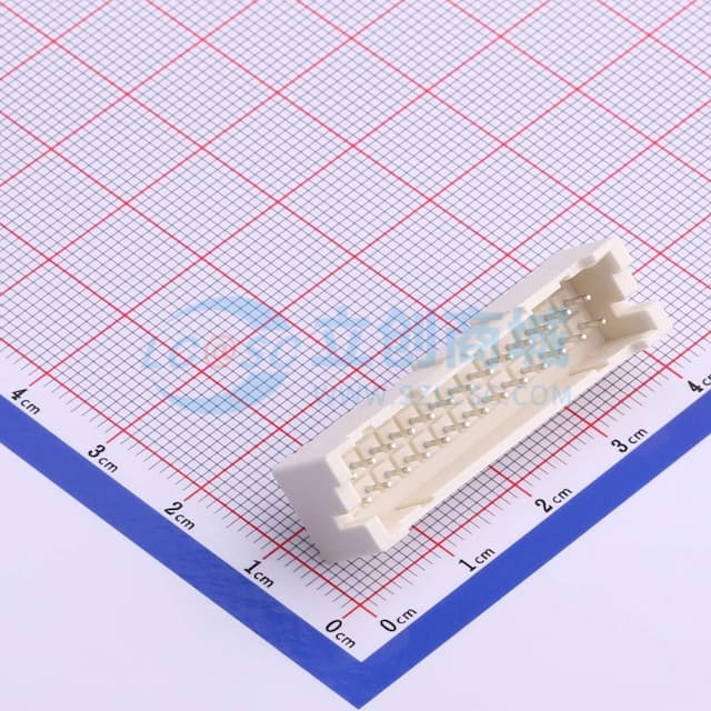 米黄 2x13P 间距:2.5mm 直插【插件】实物图