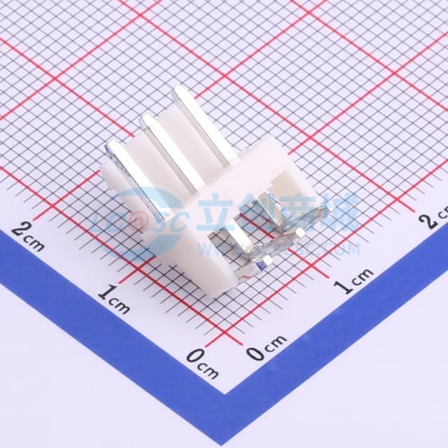 1x3P 间距:3.96mm 弯插 系列:VH 【插件】实物图