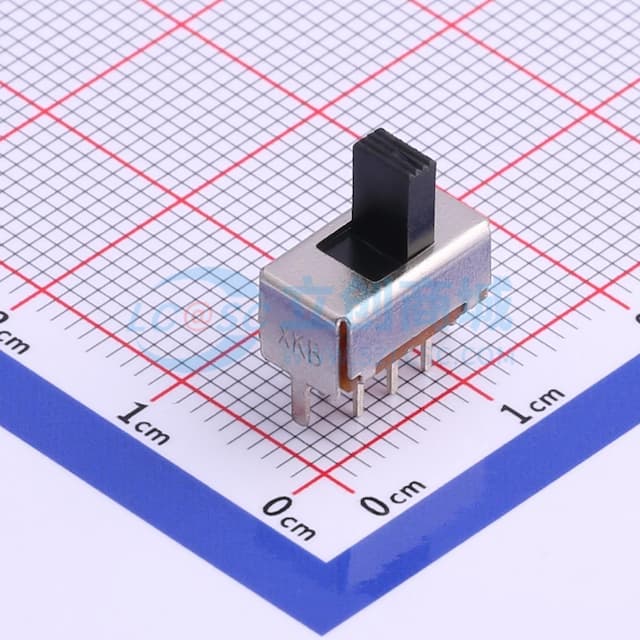 柄长5mm 直插双档 滑动开关 【拨动】实物图