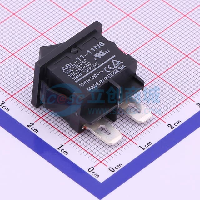 AC250V 10A,1万次以上电气寿命实物图