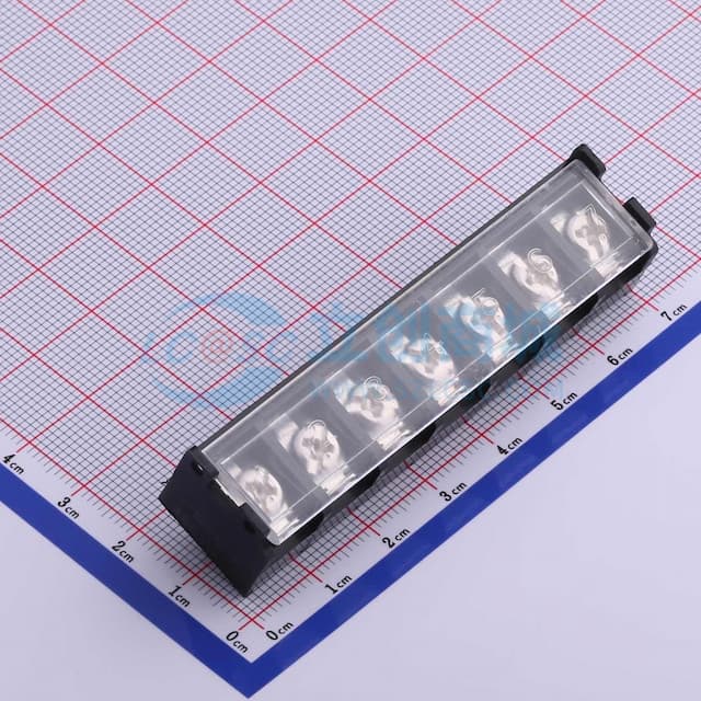 9.5mm 1x7P 每排P数:7 排数:1 直针 边脚 【栅栏】实物图