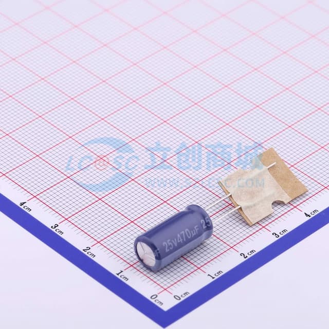470uF ±20% 25V实物图