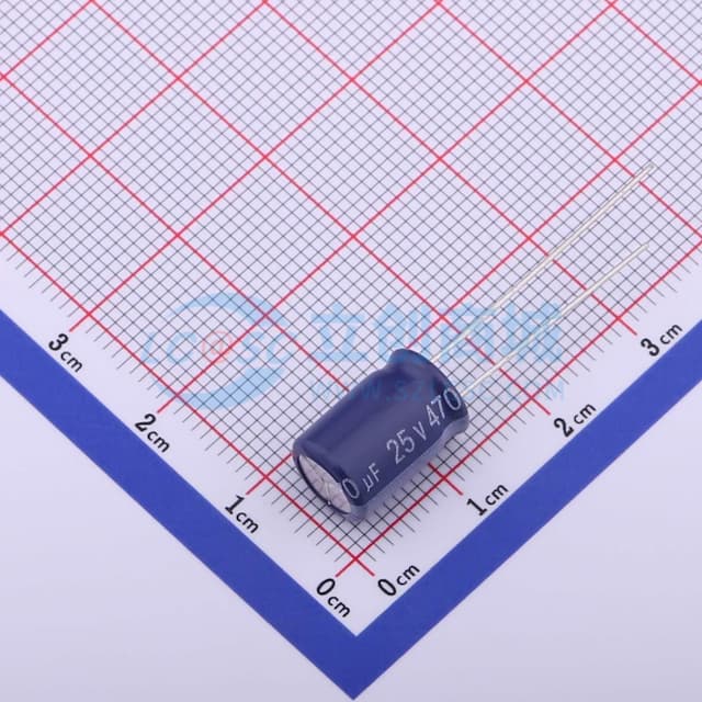 470uF ±20% 25V实物图