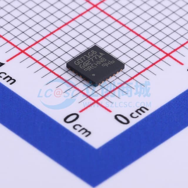 主流Arm Cortex-M0+ MCU，具有64 KB Flash存储器、36 KB RAM、64 MHz CPU、4x USART、定时器、ADC、DAC和通信接口，1.7-3.6V实物图