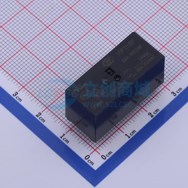 小型大功率直流24V继电器 单刀单掷-常开 【插件】实物图