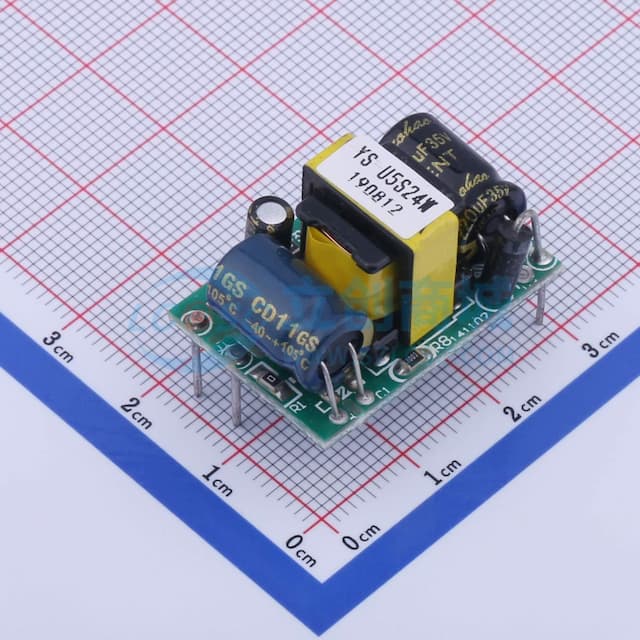 裸板开关电源，24V200mA电源模块(输入输出带针)实物图