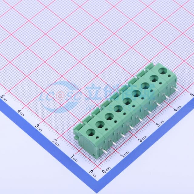 1x9P 5mm 每排P数:9 排数:1 【弹簧】实物图