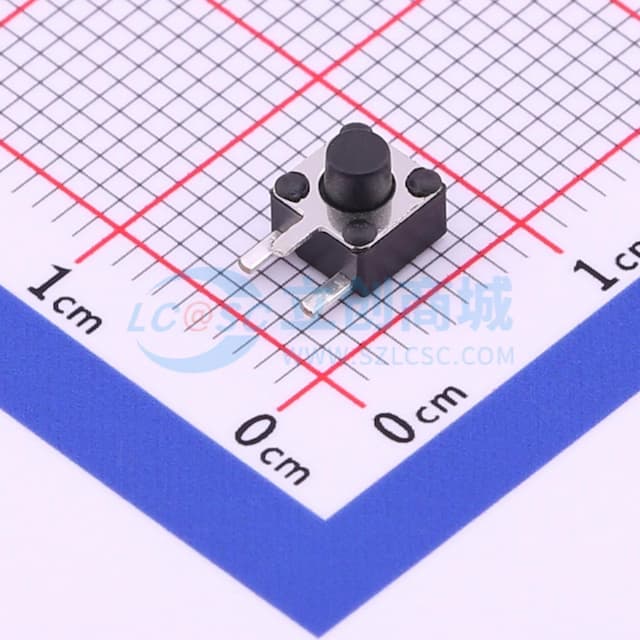 4.5*4.5*4.5mm 卧插 轻触开关 【轻触】实物图