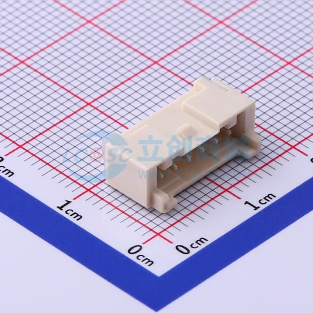 1x6P 间距:2mm 卧贴实物图