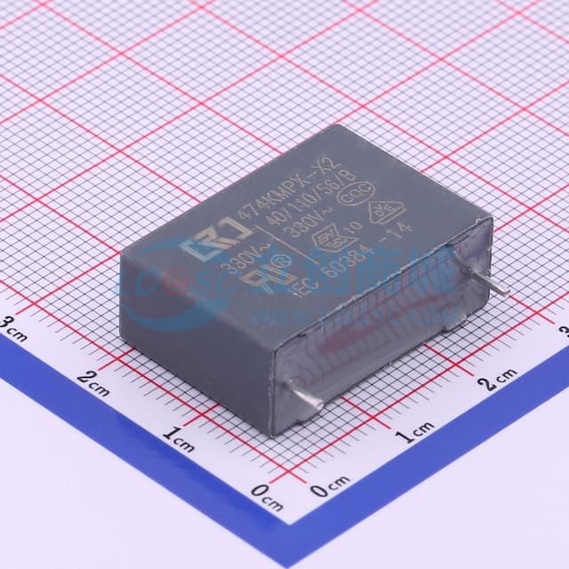 等级:X2 470nF ±10% 330V实物图