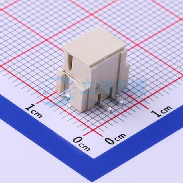 1x2P 间距:2.5mm 立贴 系列:XH实物图